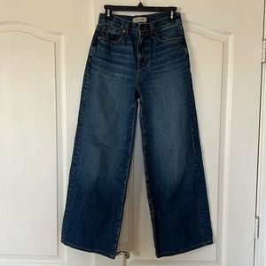 Madewell Super wide leg denim jeans. Size 26